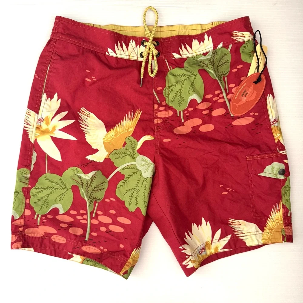 Tommy Bahama Tropical Floral Swim Trunks Relax Shorts Size Large
